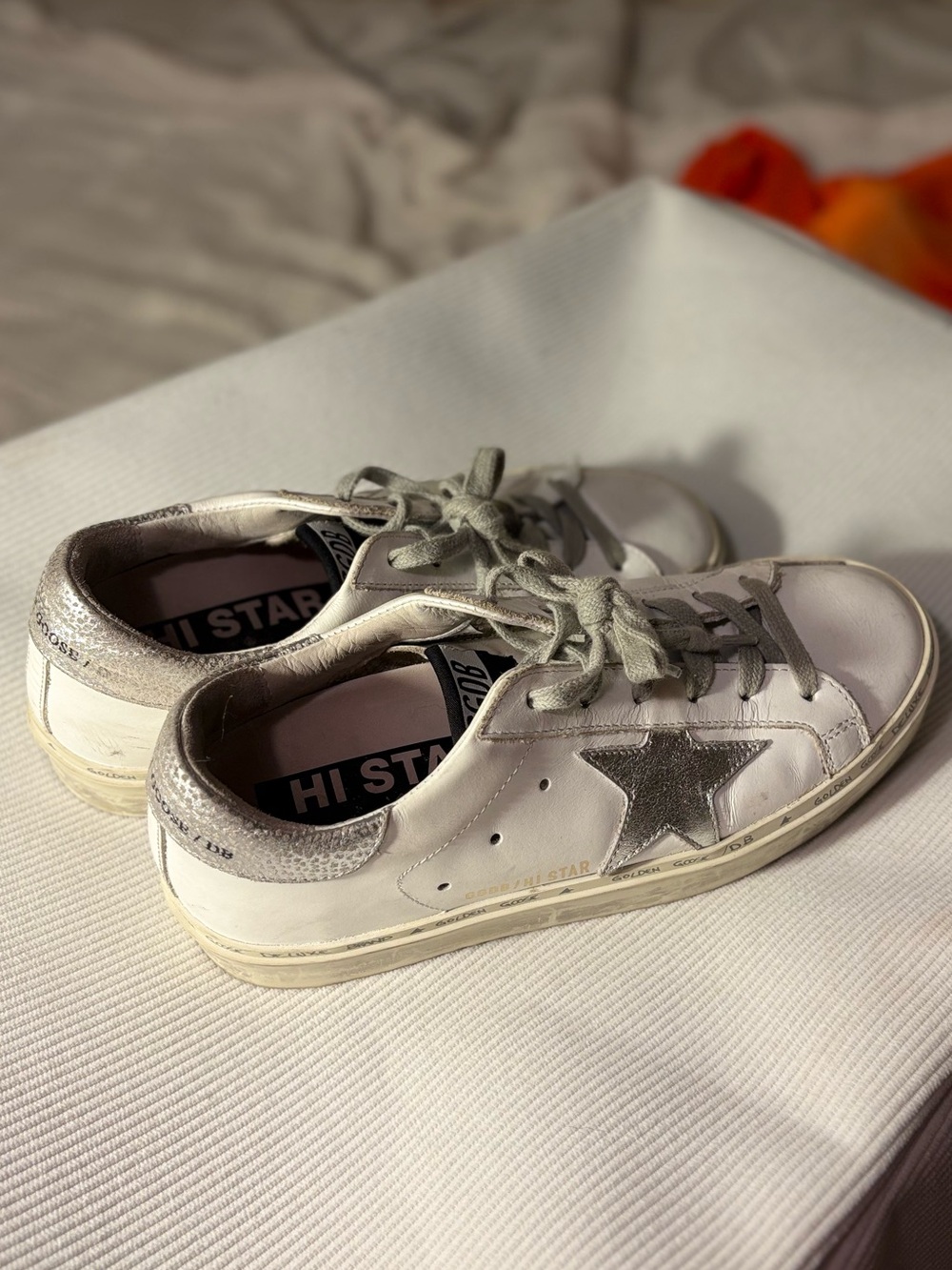 Golden Goose White And Silver Star - Picture 2 of 4